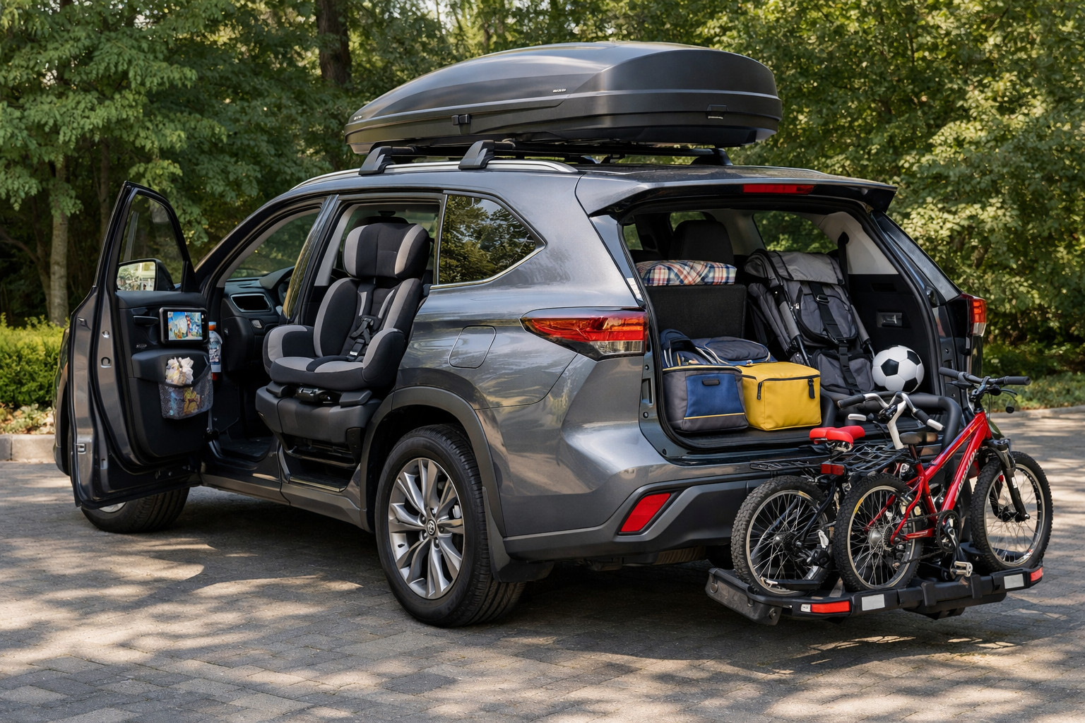 Пакет доробок Toyota Highlander для дітей, багажу й щоденного комфорту