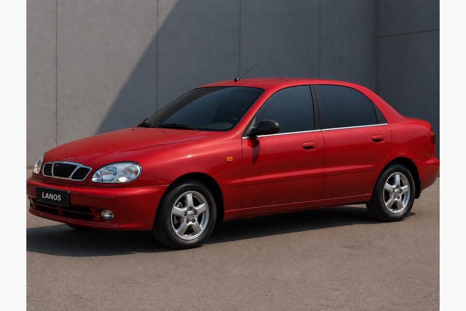 Daewoo Lanos 1998-2017 рр. Окантовка вікон (4 шт., нерж.) Image