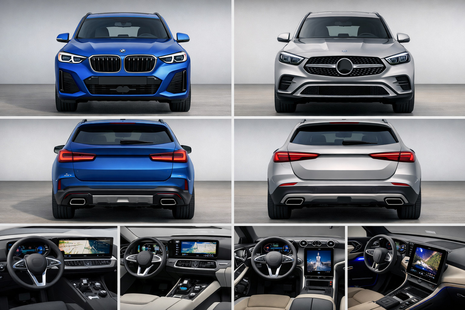 BMW X3 G45 vs Mercedes-Benz GLC X254: порівняння дизайну, двигунів і оснащення