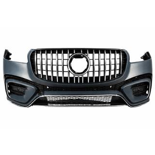 Передній бампер GLS450 в зібраному вигляді з решіткою GT Panamericana (2025-Design)