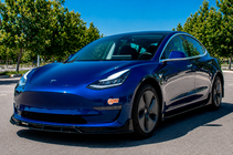 Tesla Model 3 2017- рр. Накладка на передній бампер Lip Fast (для 2017-2023) фото 1