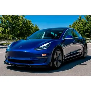 Накладка на передній бампер Lip Fast (для 2017-2023) Tesla Model 3 2017- рр. фото 1