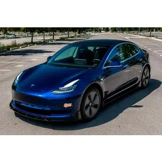 Накладка на передній бампер Lip Fast (для 2017-2023) Tesla Model 3 2017- рр. фото 4