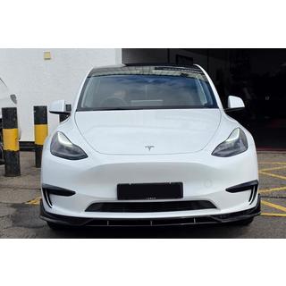 Накладка на передній бампер Lip Fast (для 2020-2024) Tesla Model Y 2020- рр. фото 1