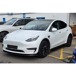 Накладка на передній бампер Lip Fast (для 2020-2024) Tesla Model Y 2020- рр. фото 2