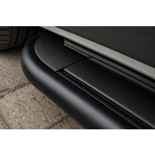 Бокові пороги Premium (2 шт., нерж) Black Fiat Talento 2016- рр. фото 2