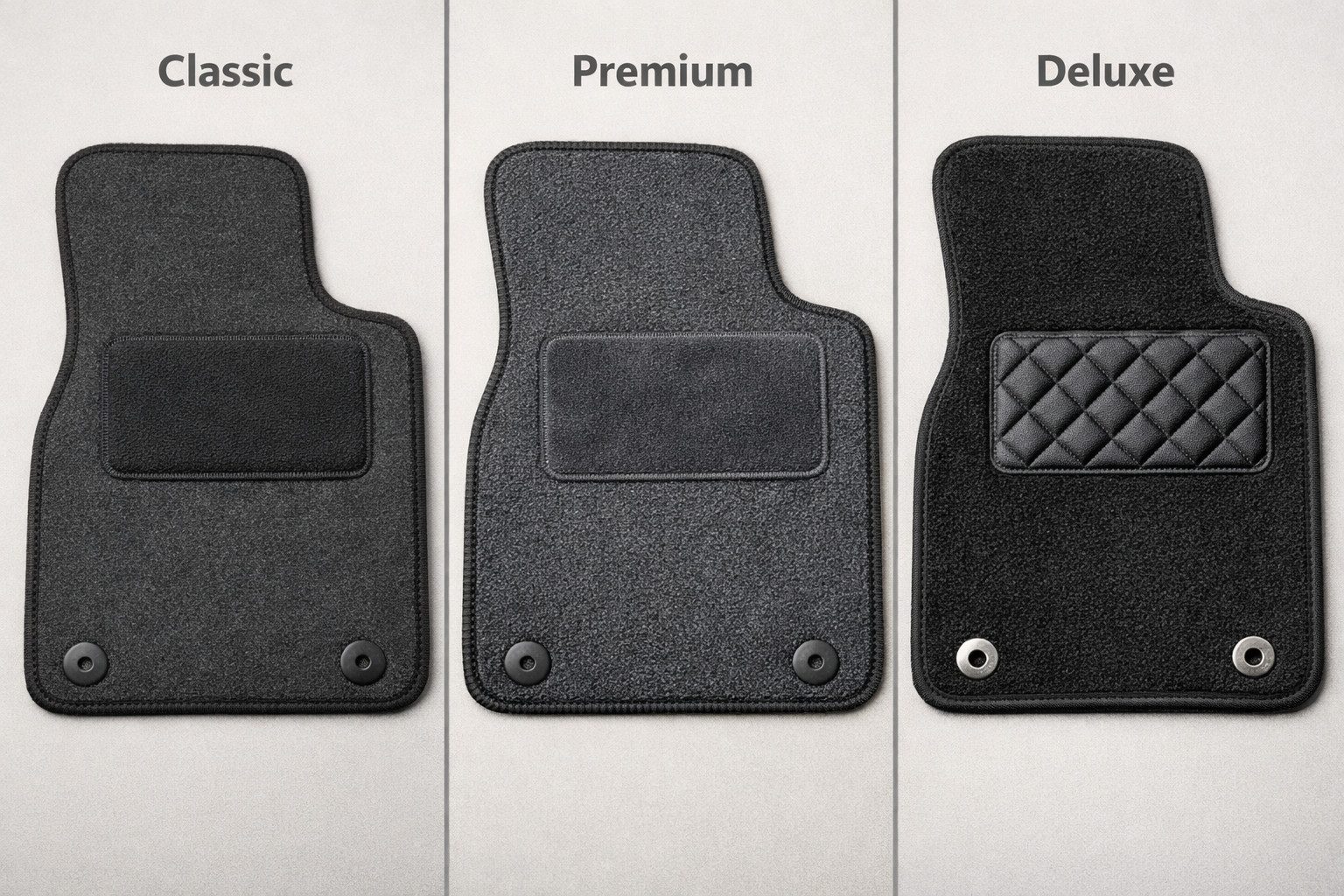Текстильні килимки Classic, Premium чи Deluxe: який рівень обрати