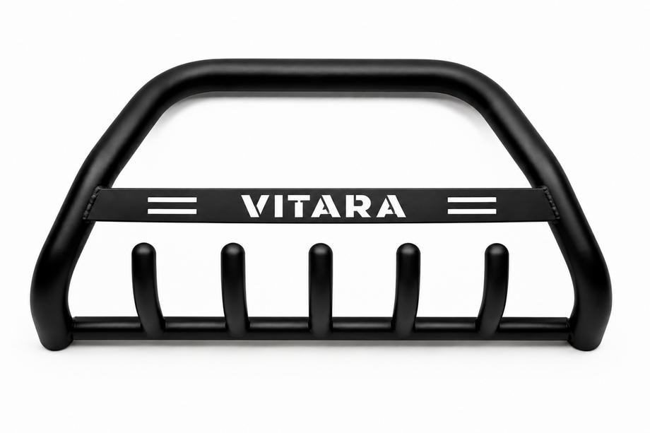 Suzuki Vitara 1998-2006 рр. Кенгурятник WT004 (нерж) Black Фото 2