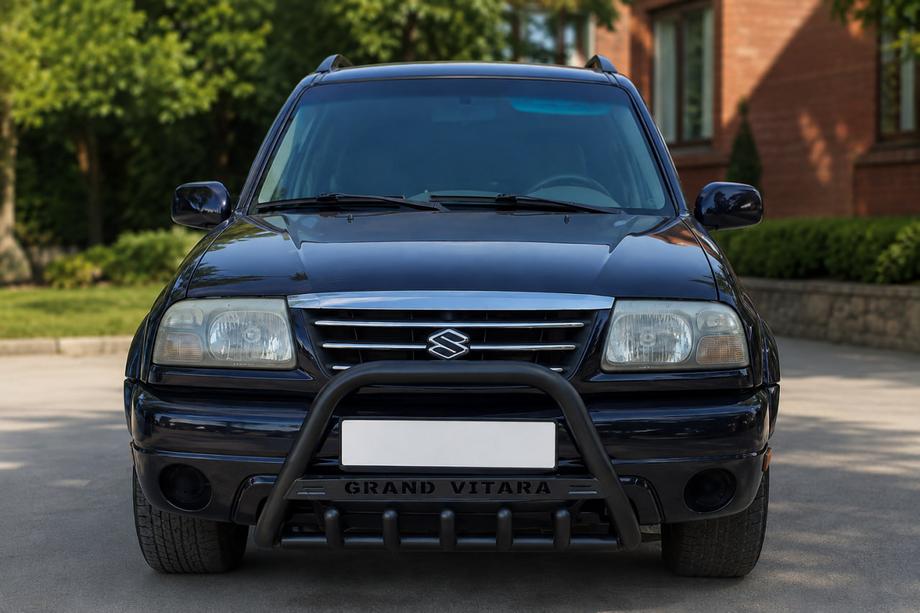 Suzuki Vitara 1998-2006 рр. Кенгурятник WT004 (нерж) Black Фото 1