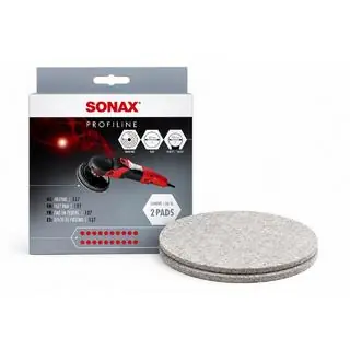 Полірувальний круг повстяний білий набір 2 шт 127 мм Sonax фото 1