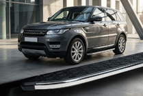 Range Rover Sport 2014-2022 рр. Бокові пороги BlackLine (2 шт, алюміній) фото 1