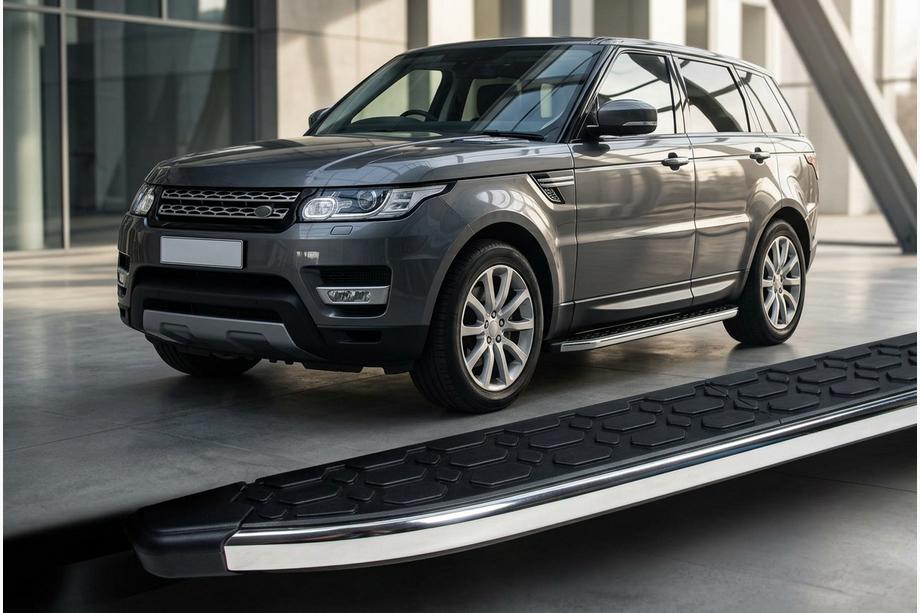 Range Rover Sport 2014-2022 рр. Бокові пороги BlackLine (2 шт, алюміній) Image