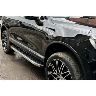 Бокові пороги BlackLine (2 шт, алюміній) Volkswagen Touareg 2002-2010 рр. фото 4