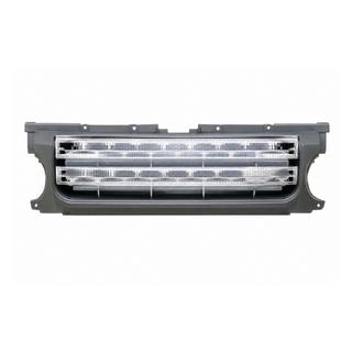 Решітка радіатора сіра рамка/срібляста сітка Land Rover Discovery III 2004-2009 рр.