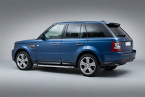 Range Rover Sport 2005-2013 рр. Бокові пороги BlackLine (2 шт, алюміній) фото 1