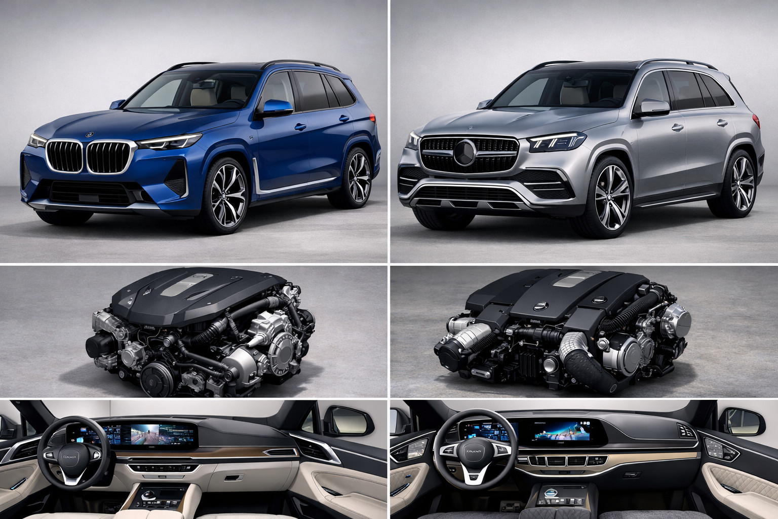 BMW X7 2027 vs Mercedes-Benz GLS 2027: ціна, двигуни, салон і що краще