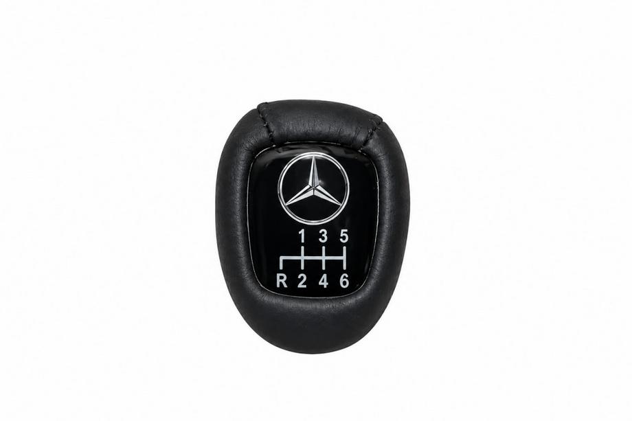 Mercedes E-class W124 1984-1997 рр. Ручка КПП V3 (6 ступка, шкіра) Фото 2