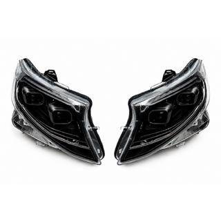 Передні фари 2025 Design LED Black (для Vito, 2 шт)