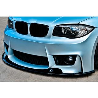 Передня Lip накладка DPT (для 1M E87, 2004-2008, чорний глянець) BMW 1 серія E81/E82/E87/E88 2004-2011 рр. фото 1