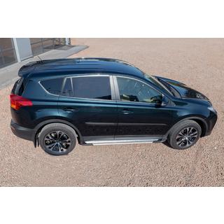 Бокові пороги OEM V4 Silver (2016-2018, 2 шт, алюміній) фото 4