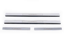 Fiat Linea 2006-2018 рр. Накладки на пороги Carmos V1 (4 шт, нерж.) фото 4