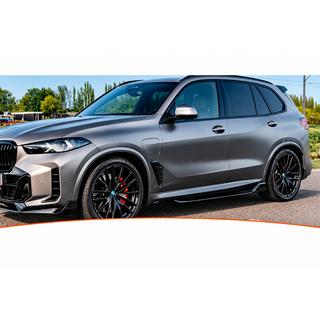 Накладки на пороги DPT (2023+, Чорний глянець) BMW X5 G05 2019-2026 рр. фото 1