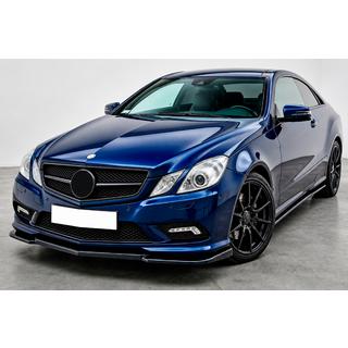 Передня Lip накладка DPT (Для AMG Line, 2010-2012, чорний глянець) Mercedes E-class coupe C207 2010-2017 рр. фото 1