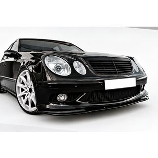 Передня Lip накладка DPT (Для AMG, 2002-2006, чорний глянець) Mercedes E-class W211 2002-2009 рр.