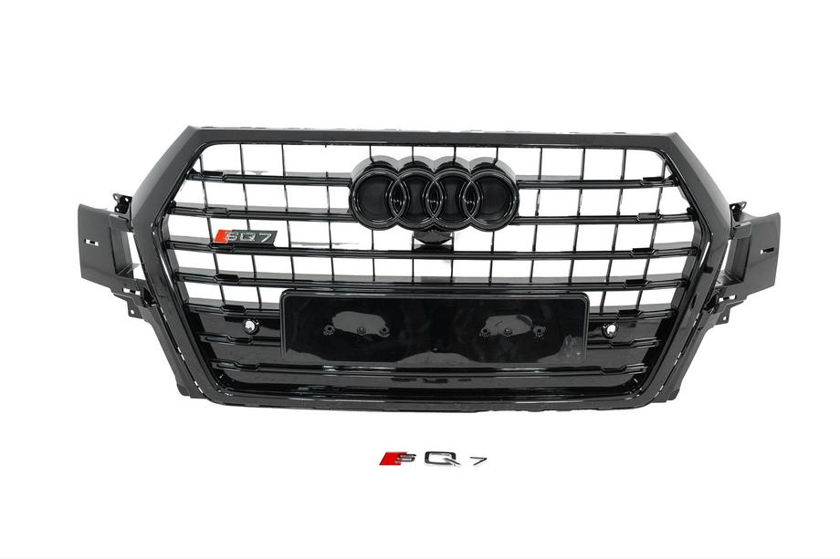 Audi Q7 2015-2026 рр. Передня решітка SQ7-Style (2015-2019, чорна)