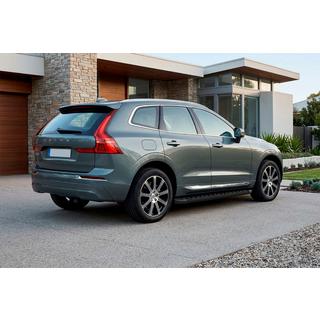 Бокові пороги Fullmond Black (2 шт., алюм.) Volvo XC60 2017- рр. фото 1