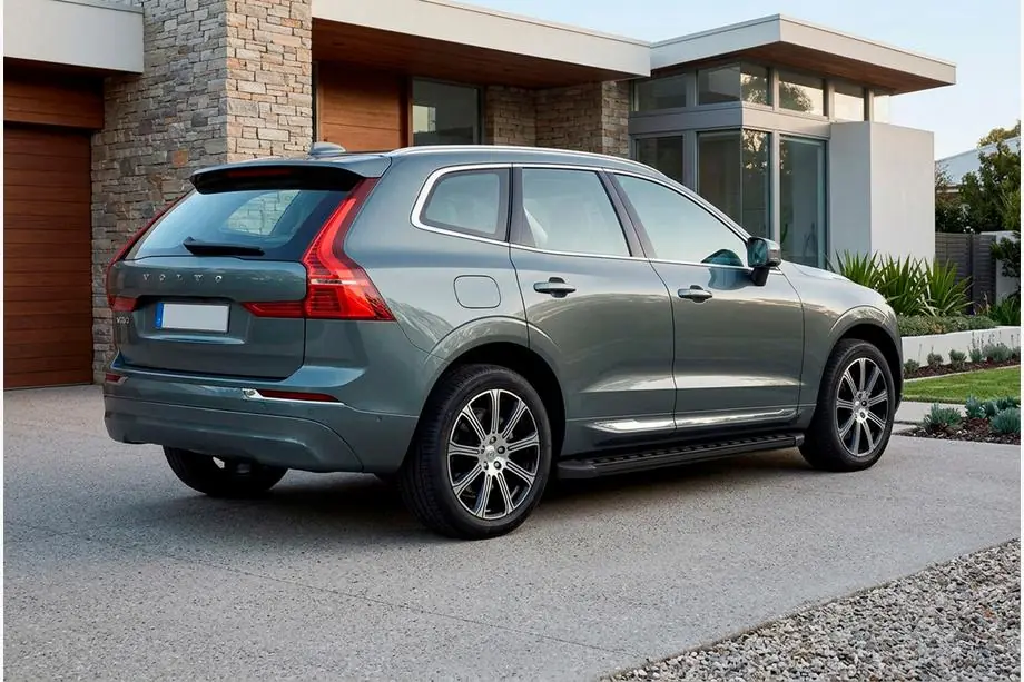 Volvo XC60 2017- рр. Бокові пороги Fullmond Black (2 шт., алюм.) Фото 1