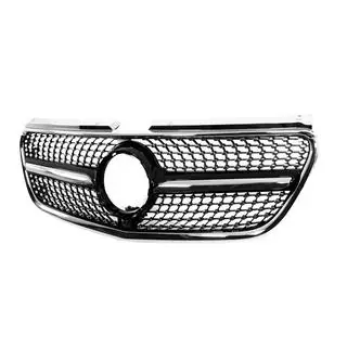 Передня решітка Diamond Black (2014-2023 для Vito W447) Mercedes Vito/V-class W447 2014- рр. фото 2