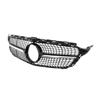 Передня решітка Diamond Black (для Avantgarde/AMG-Line/C43 AMG) Mercedes C-class W205 2014-2021 рр. фото 2