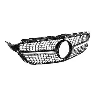 Передня решітка Diamond Black (для Avantgarde/AMG-Line/C43 AMG) Mercedes C-class W205 2014-2021 рр. фото 3