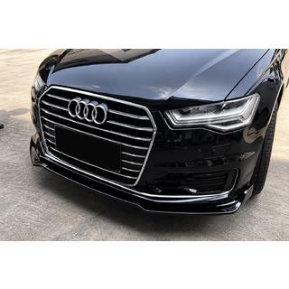 Накладка на передній бампер Lip (для Base 2014-2018, ABS) Audi A6 C7 2011-2018 рр.
