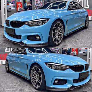 Накладка на передній бампер Lip V4 (для M-Sport, Карбон) BMW 4 серія F32/F33/F36 2012-2020 рр. фото 3