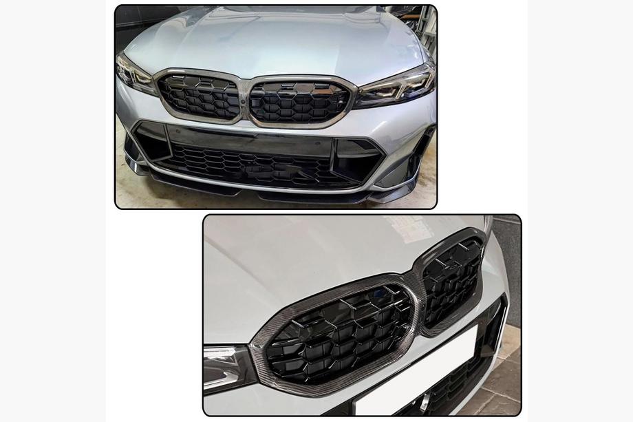 BMW 3 серія G20/G21 2018- рр. Ніздрі Diamond Carbon (2022+) Фото 2