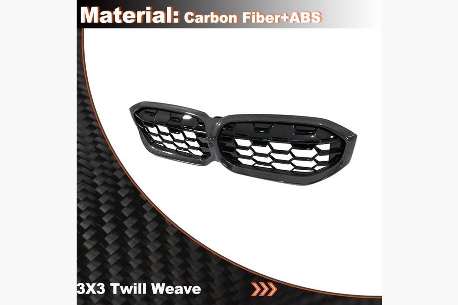 BMW 3 серія G20/G21 2018- рр. Ніздрі Diamond Carbon (2022+) Фото 6