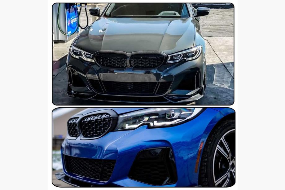 BMW 3 серія G20/G21 2018- рр. Ніздрі Diamond Carbon (2018-2022) Фото 3