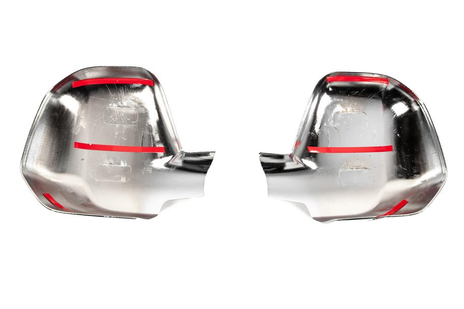 Peugeot Partner Tepee 2008-2018 рр. Накладки на дзеркала (2 шт., нерж) Фото 4