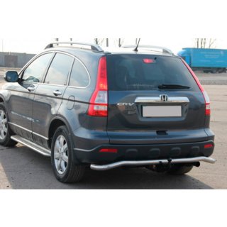 Задня дуга AK008 (нерж.) Honda CRV 2007-2011 рр. фото 2