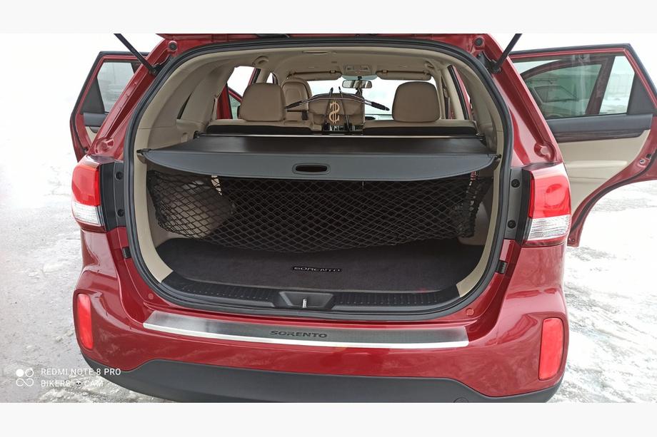 Kia Sorento II XM 2009-2014 рр. Накладка на задній бампер з загином Натанико (нерж.) 2013-2015 Фото 2