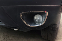 Dacia Duster 2008-2018 рр. Накладки на противотуманки 2010-2013 (2 шт., нерж) фото 2