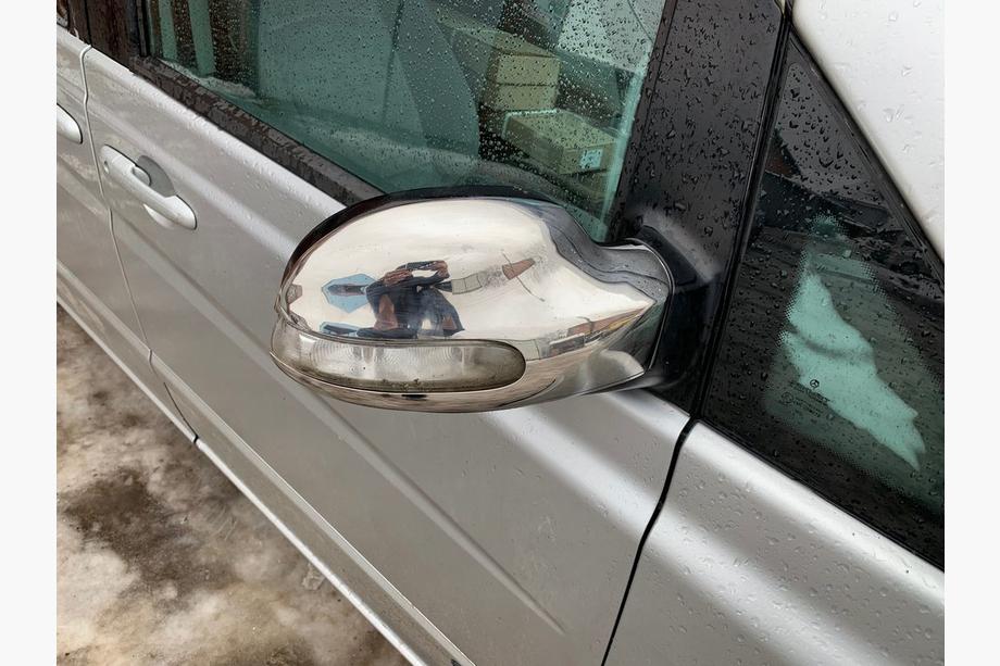 Mercedes Vito W639 2004-2014 рр. Накладки на дзеркала (2004-2010, Viano, 2 шт, нерж) Фото 4