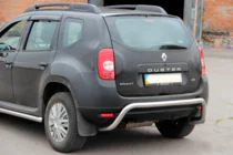 Renault Duster 2008-2017 рр. Задня дуга скоба (нерж.) фото 3