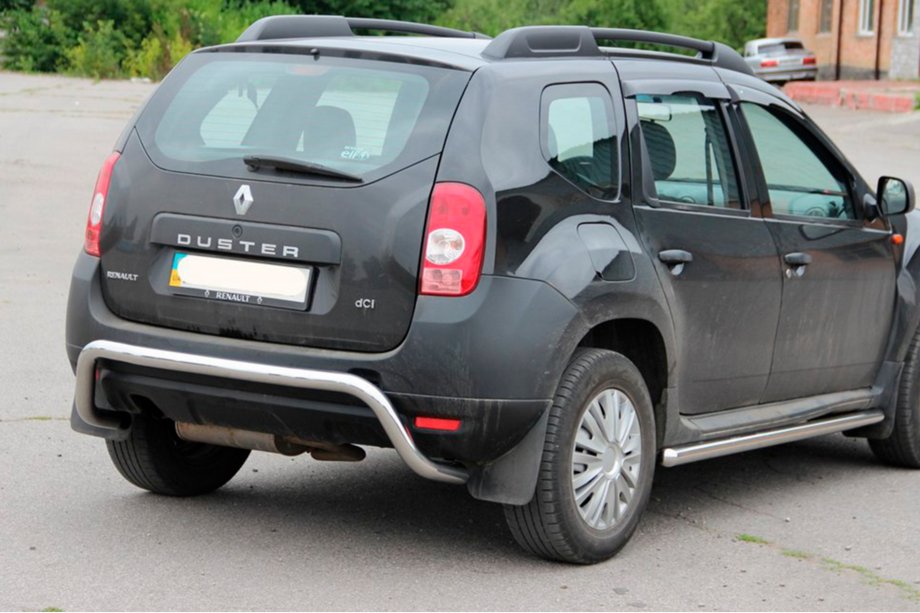 Renault Duster 2008-2017 рр. Задня дуга скоба (нерж.) Image