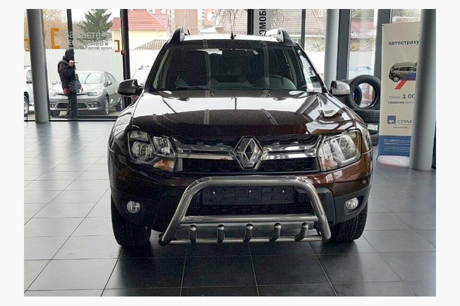 Dacia Duster 2008-2018 рр. Кенгурятник без напису WT003 (нерж.) Фото 8