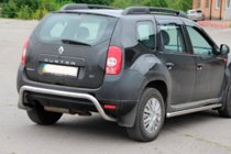 Dacia Duster 2008-2018 рр. Задня дуга скоба (нерж.) фото 1