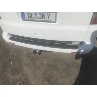 Накладка на задній бампер із загином (ABS-пластик) фото 3