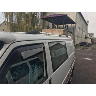 Рейлінги Хром DORA (метал. крепл.) Volkswagen T4 Caravelle/Multivan 1990-2003 рр. фото 3